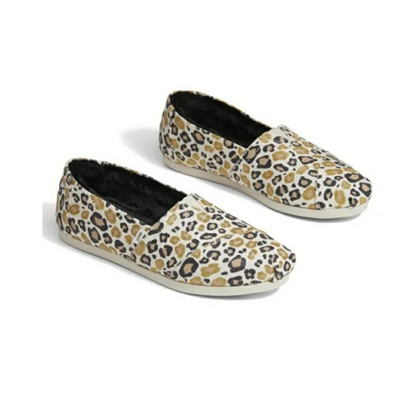 TOMS Natural Glitter Cheetah Alpargata Shoes - Picture 6 of 6